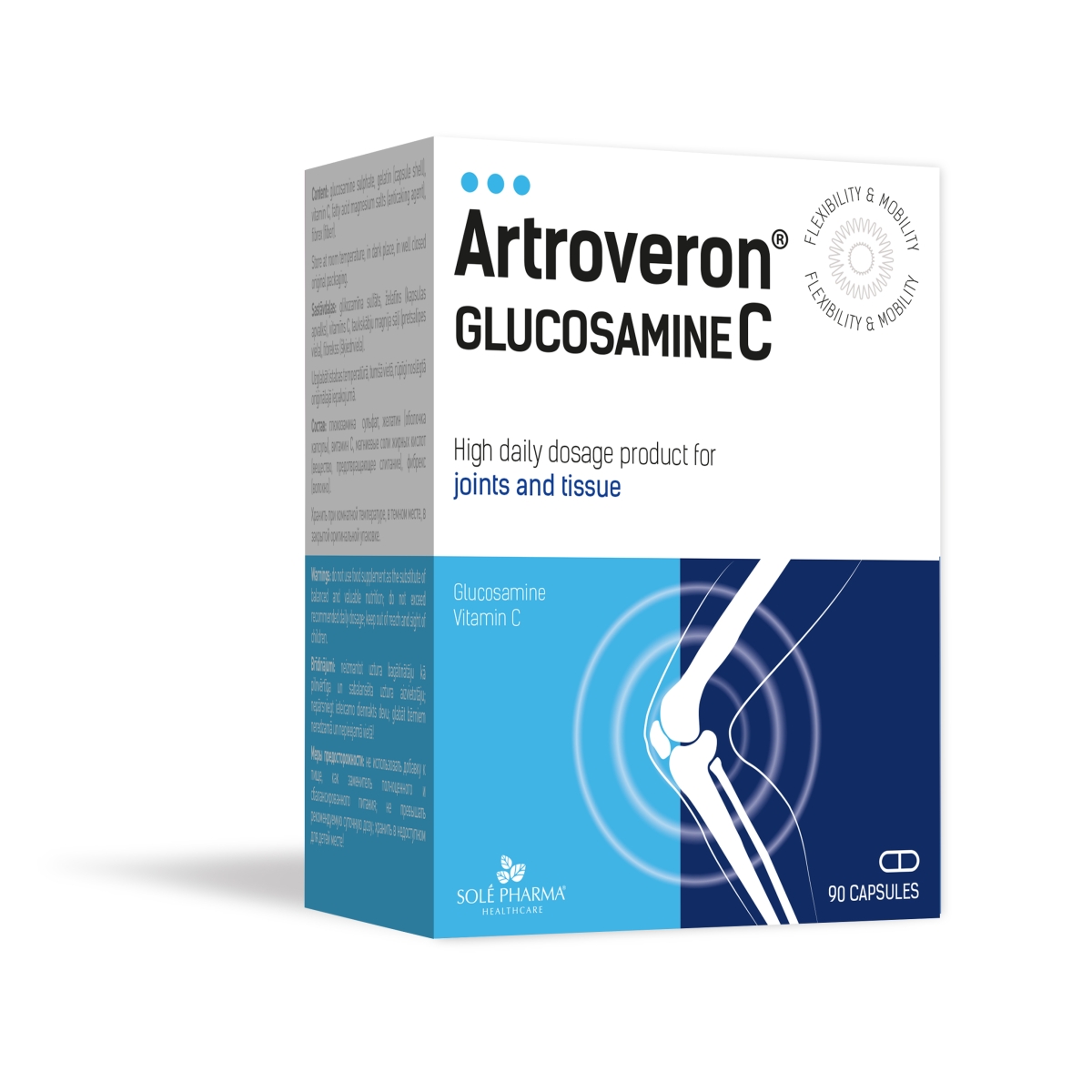 ARTROVERON GLUCOSAMINE C CPS N90 - Produkta attēls