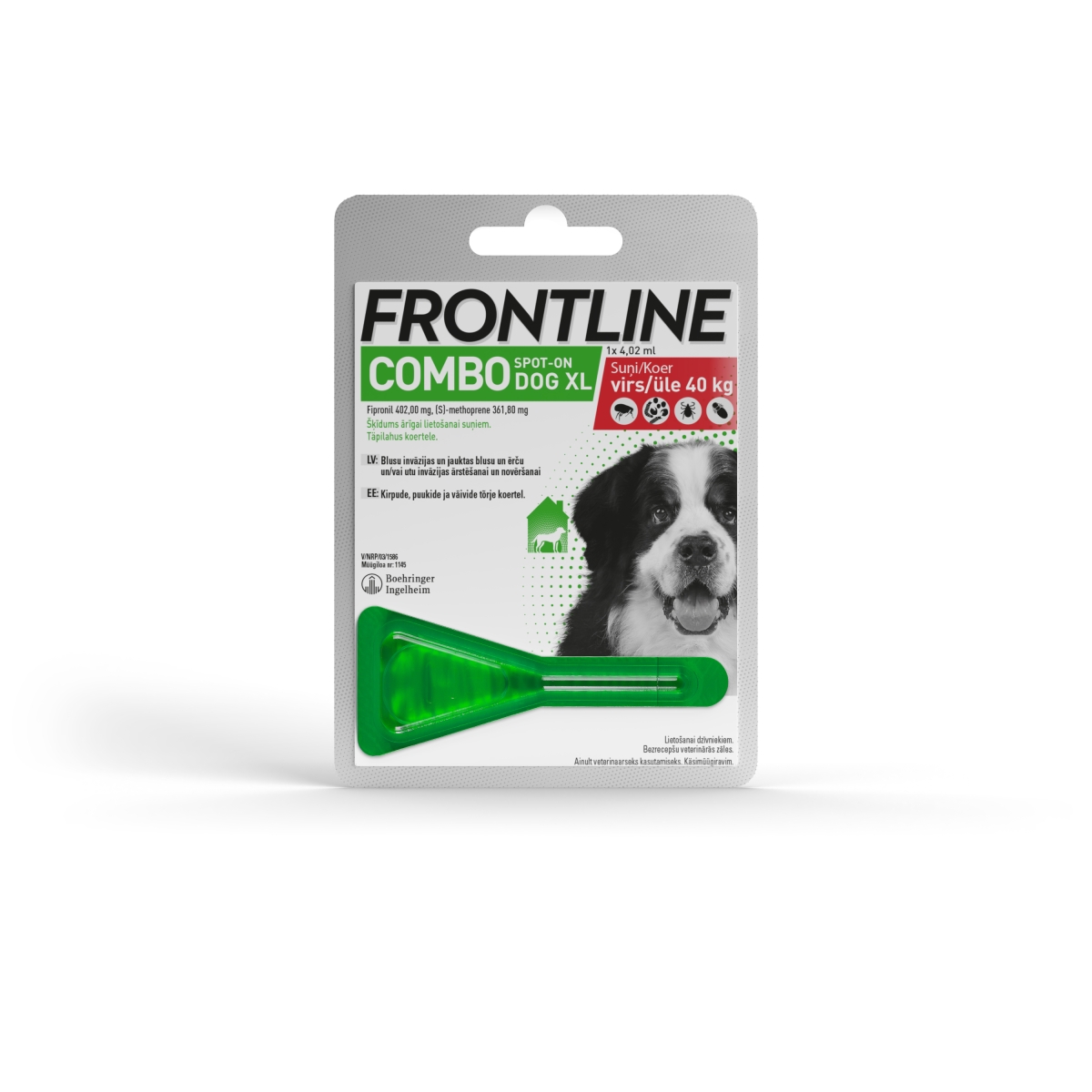 FRONTLINE COMBO SPOT-ON DOG XL SUŅIEM (40-60KG) N1 - Produkta attēls