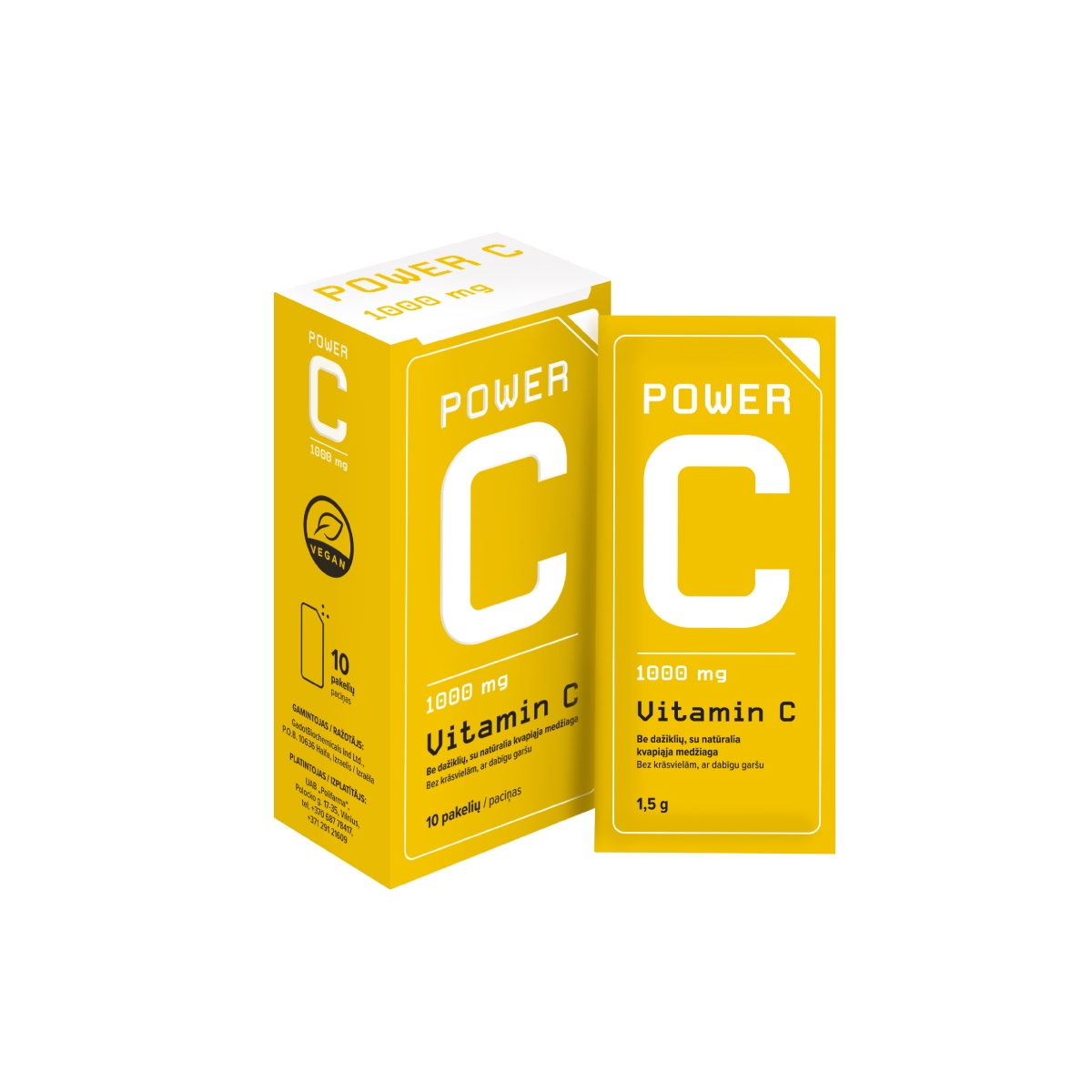 POWER C 1000 mg paciņas, 10 gab.