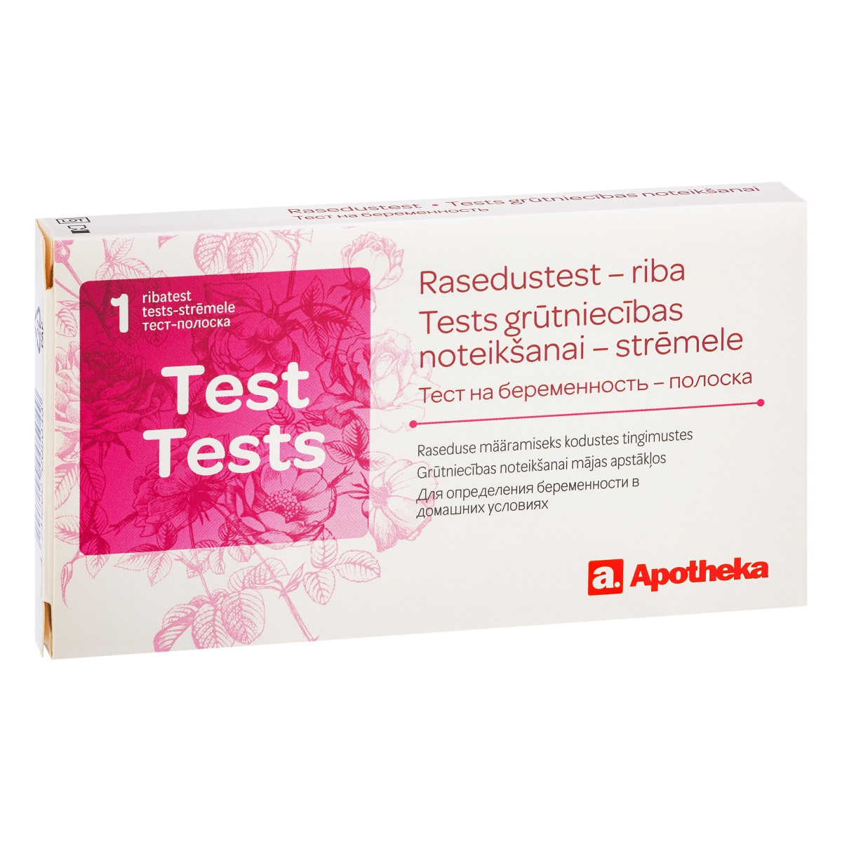 A TESTS GRŪTNIECĪBAS NOTEIKŠANAI STRIP - Produkta attēls