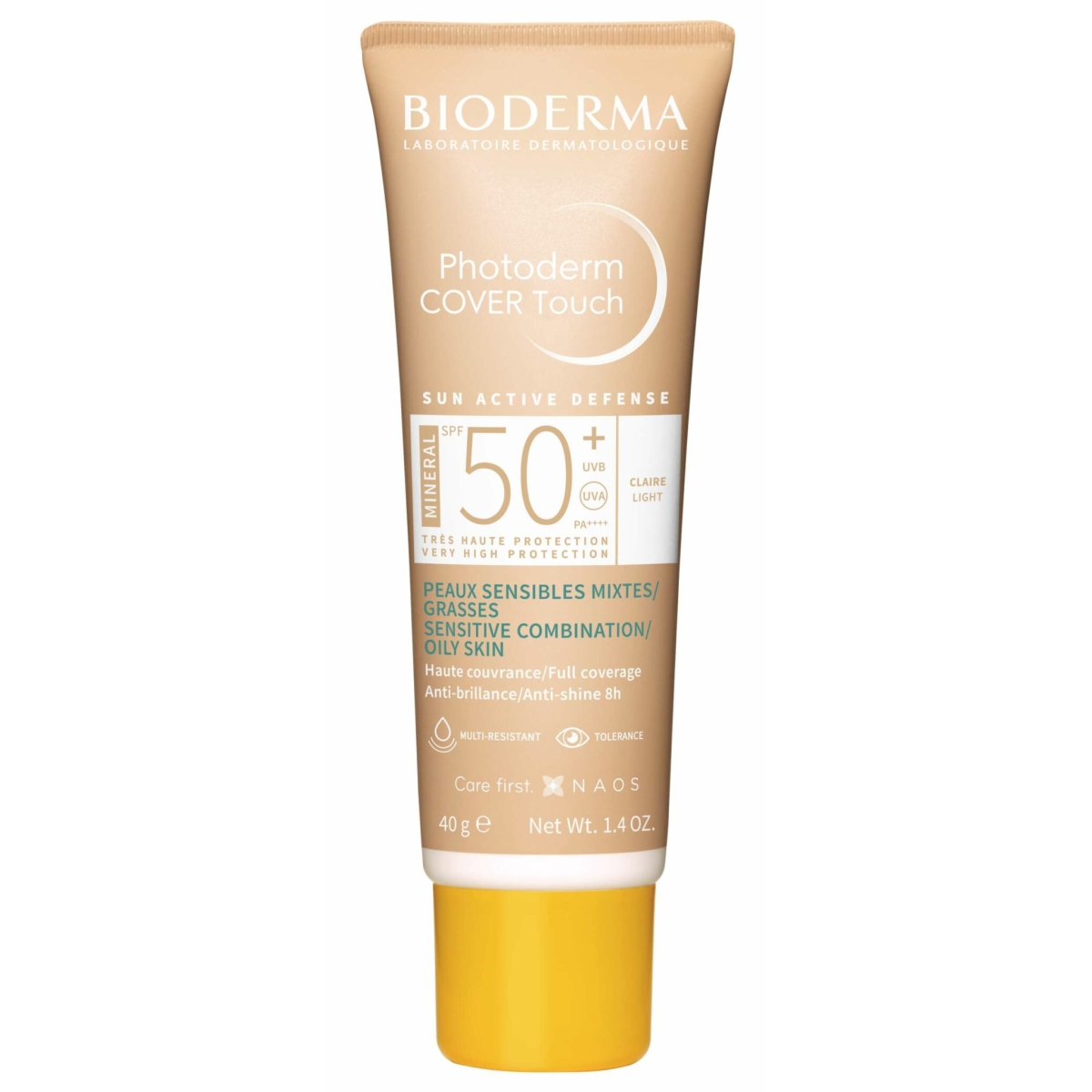 BIODERMA Photoderm Cover touch SPF50+ gaiši tonēts, 40g