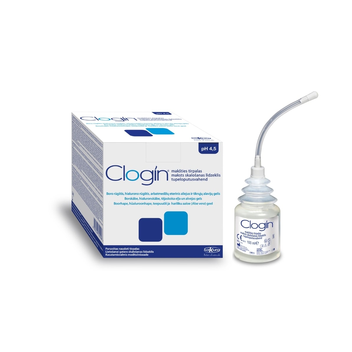 CLOGIN Vaginal Douche šķīdums, 100 ml, 5 gab. - Produkta attēls