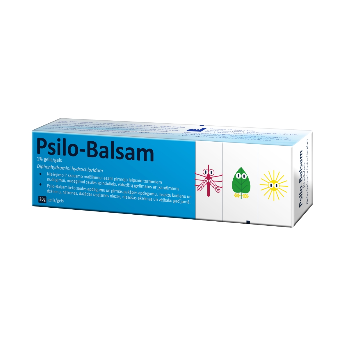 PSILO-BALSAM GĒLS 1% 20G - Produkta attēls