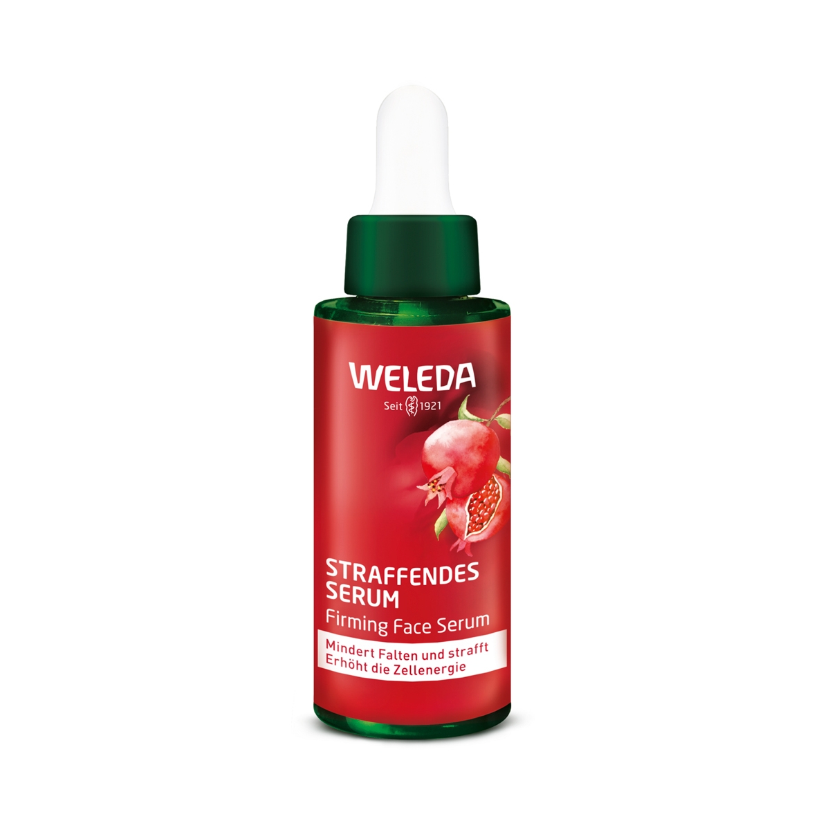 WELEDA Pomegranate & Maca Root nostiprinošs serums visiem sejas ādas tipiem, 30 ml