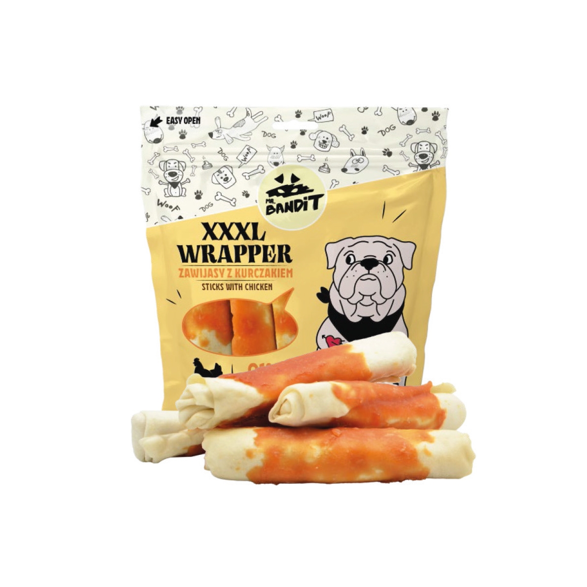 MR.BANDIT WRAPPER XXXL TĪTAS VISTAS NŪJIŅAS 20CM 500G - Produkta attēls