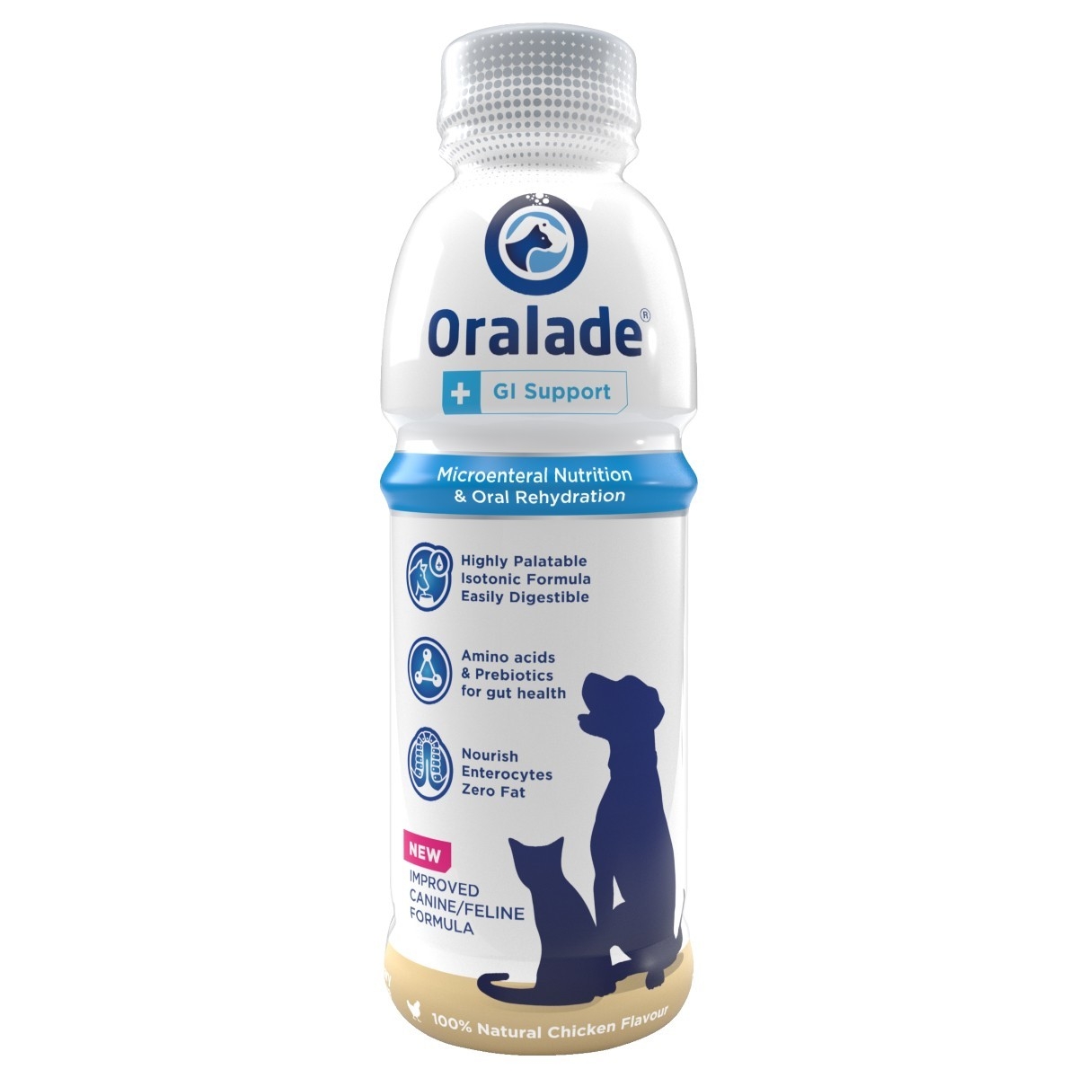 ORALADE GI SUPPORT 500ML SUŅIEM/KAĶIEM - Produkta attēls