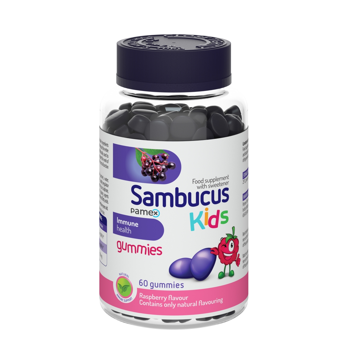 SAMBUCUS Kids Gummies košļājamās pastilas, 60 gab.