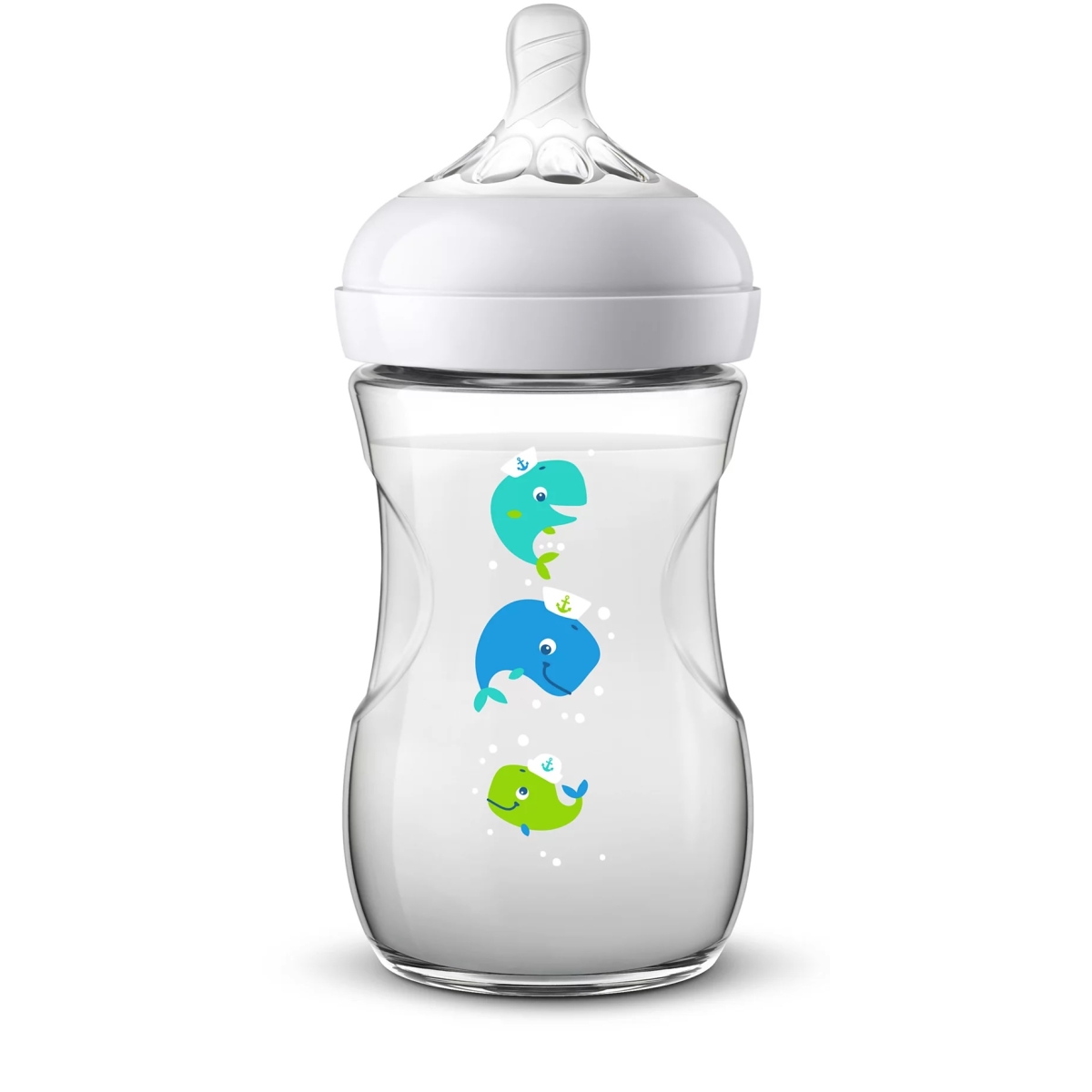 PHILIPS Avent Natural Barošanas pudelīte, valis, 260 ml, 1M+ - Produkta attēls