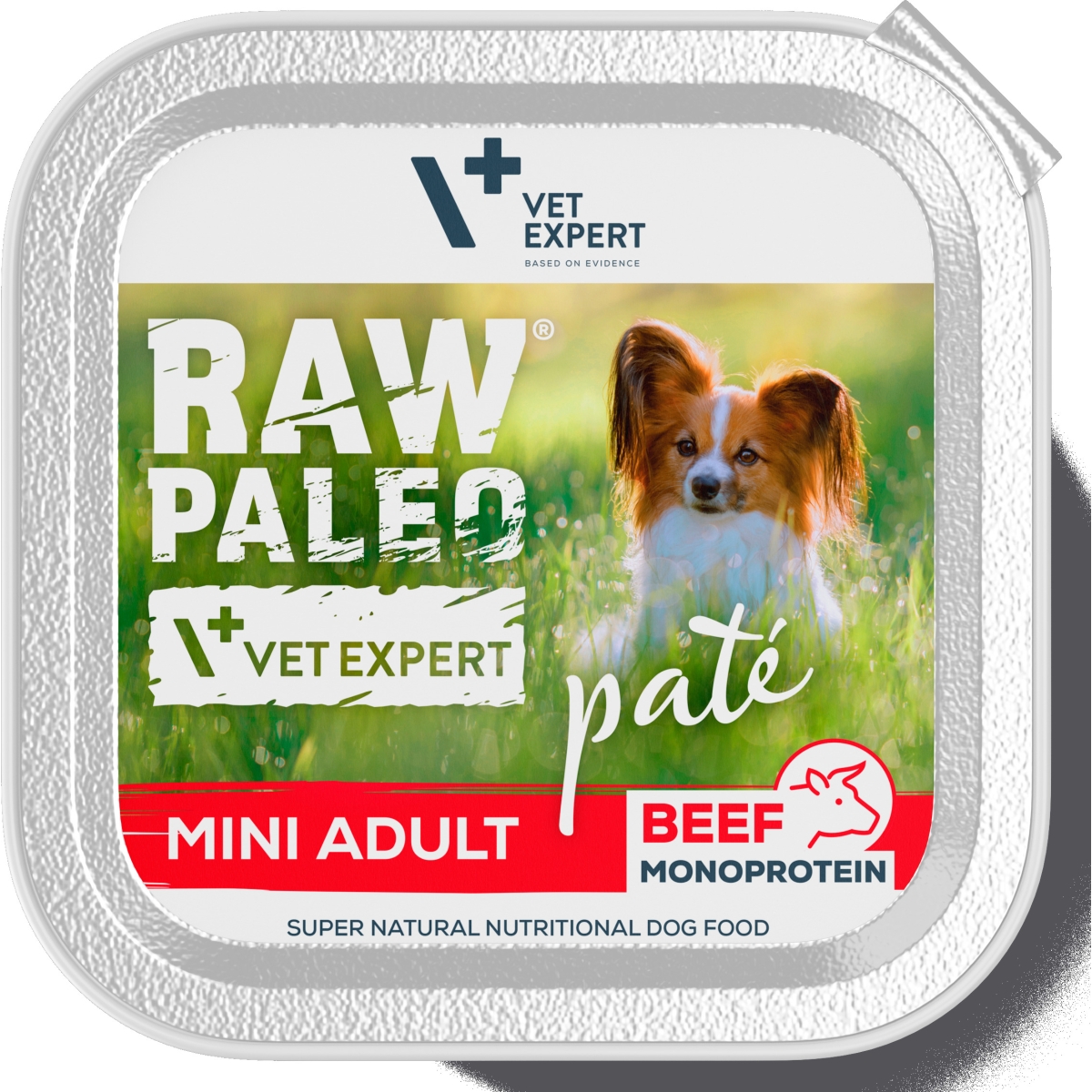 RAW PALEO SUŅU PASTĒTE MINI LIELLOPS 150G - Produkta attēls