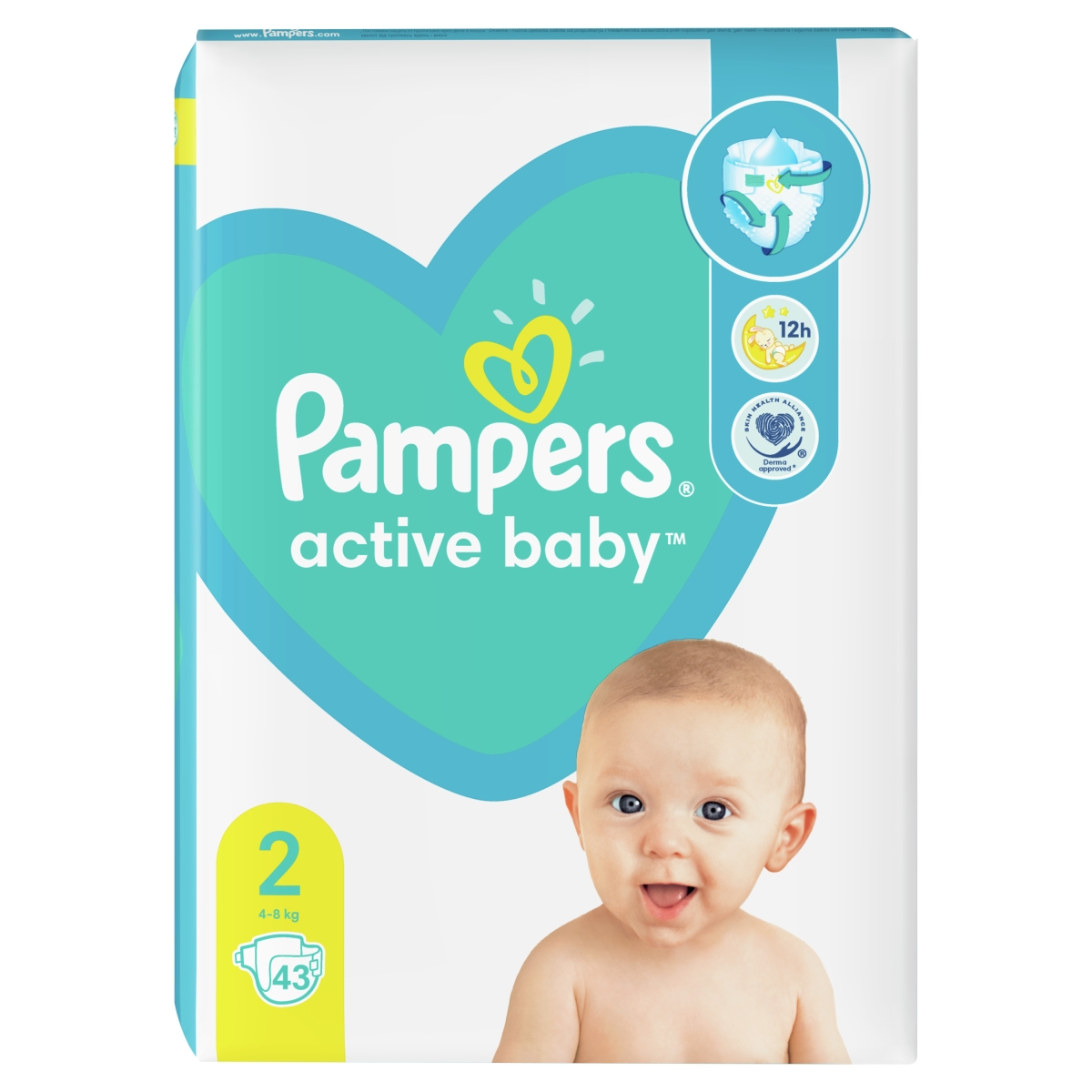 PAMPERS NEW BABY S2 MINI 4-8KG N43 - Produkta attēls