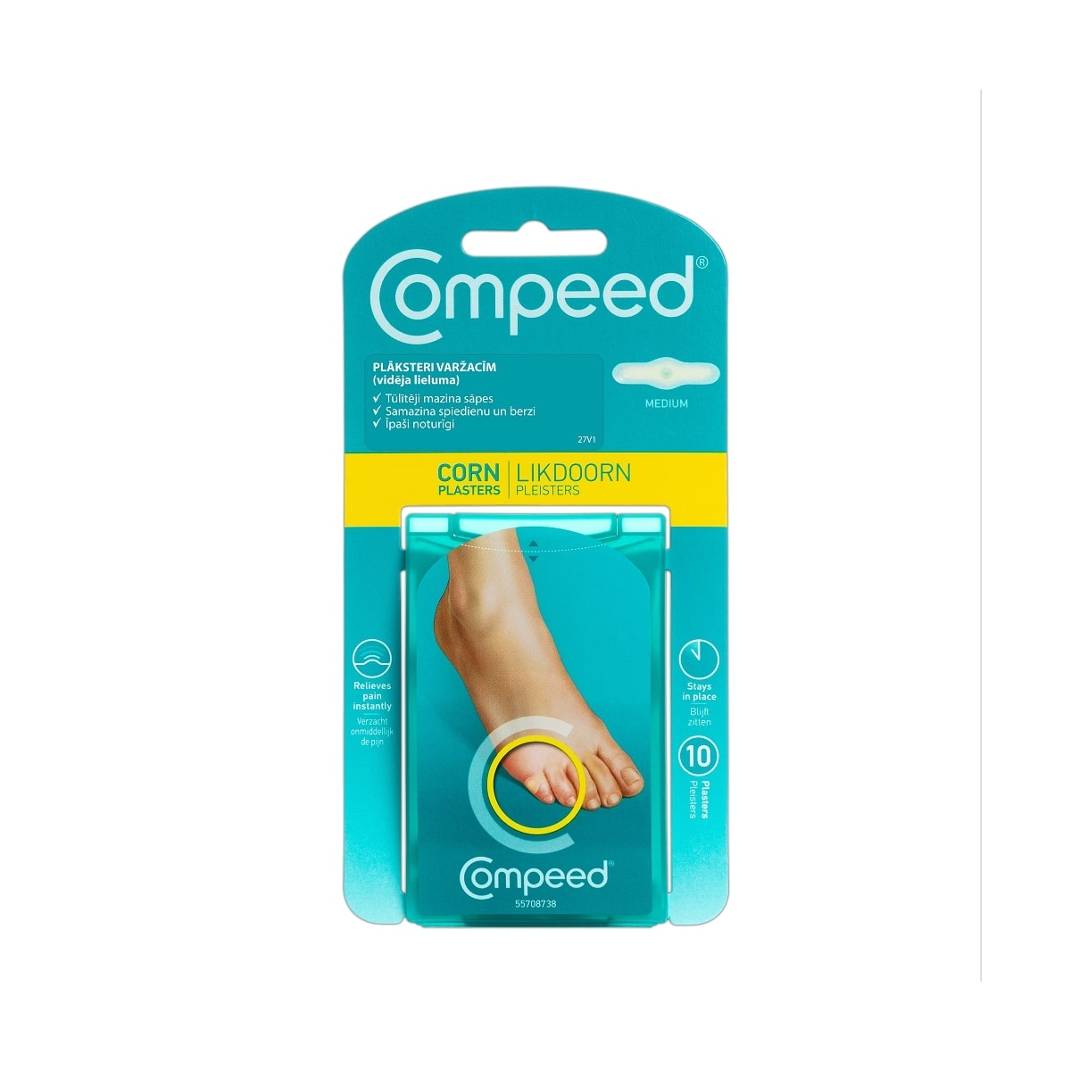 COMPEED® vidēja lieluma plāksteri varžacīm, 10 gb.