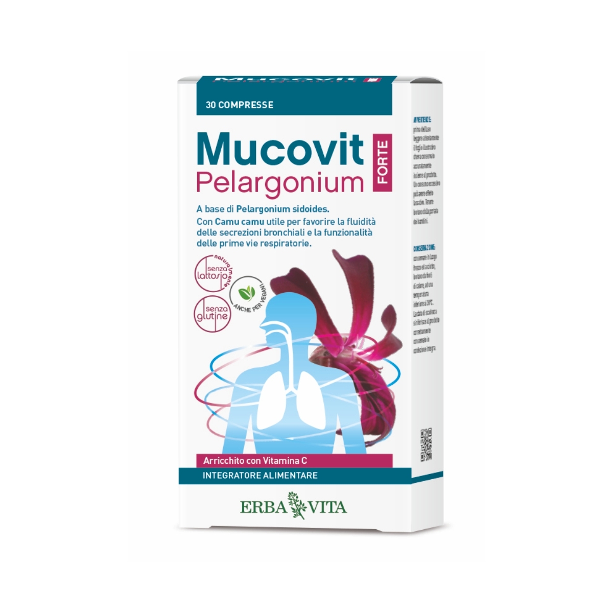 MUCOVIT Pelargonium Forte kapsulas, 30 gab. - Produkta attēls