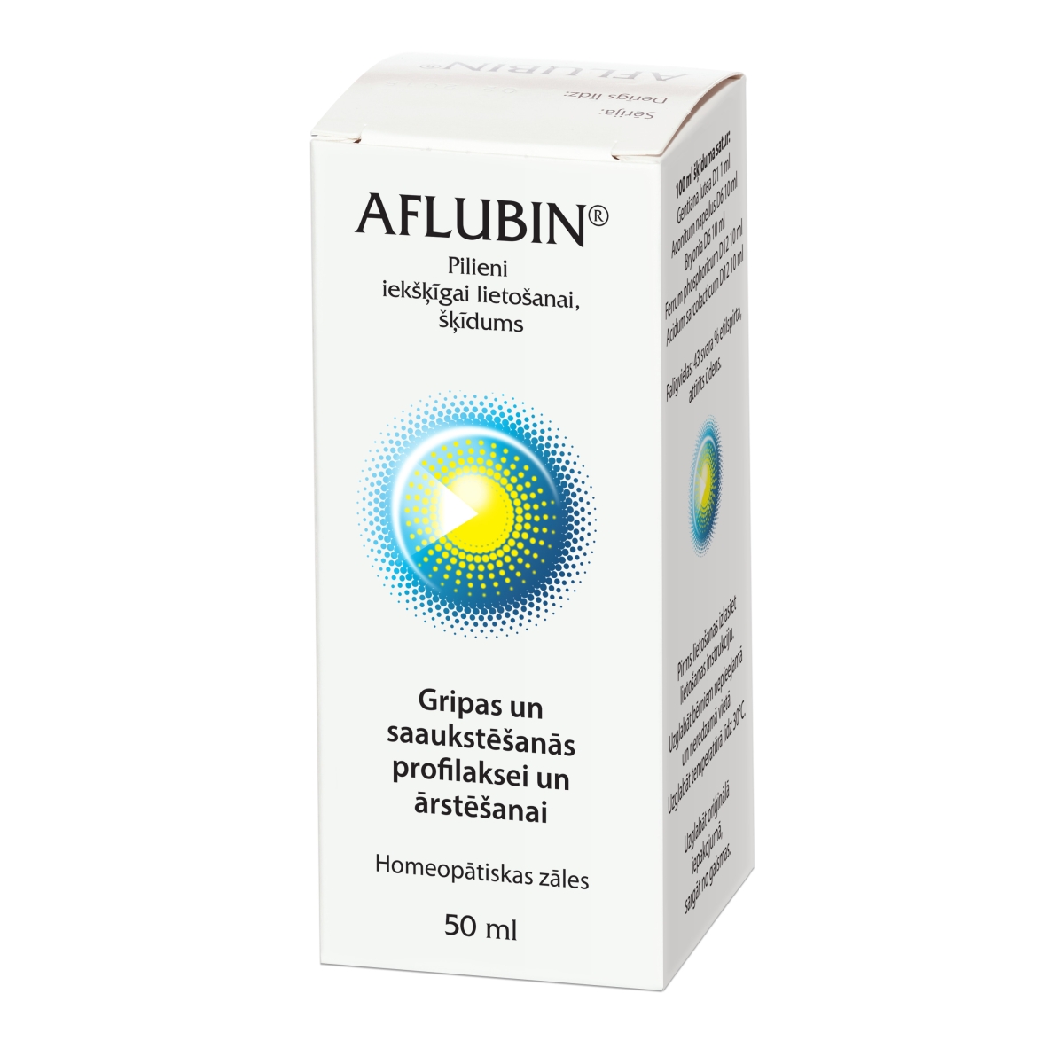 Aflubin pilieni iekšķīgai lietošanai, šķīdums 50ML