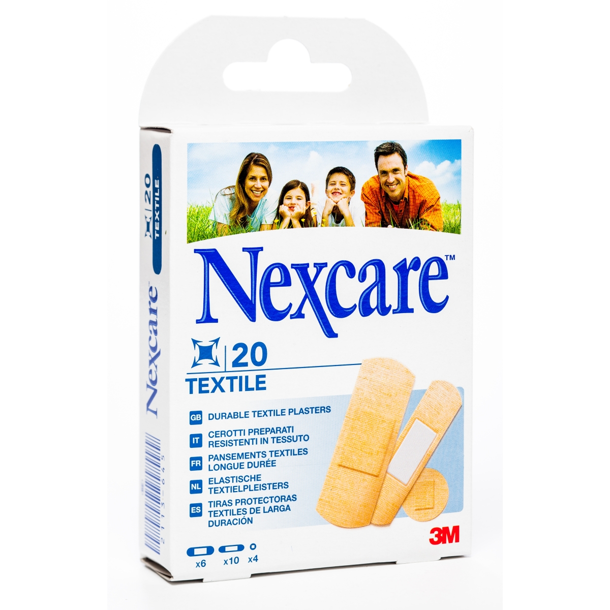 NEXCARE PLĀKSTERI TEXTILE ASSORTED N20 - Produkta attēls