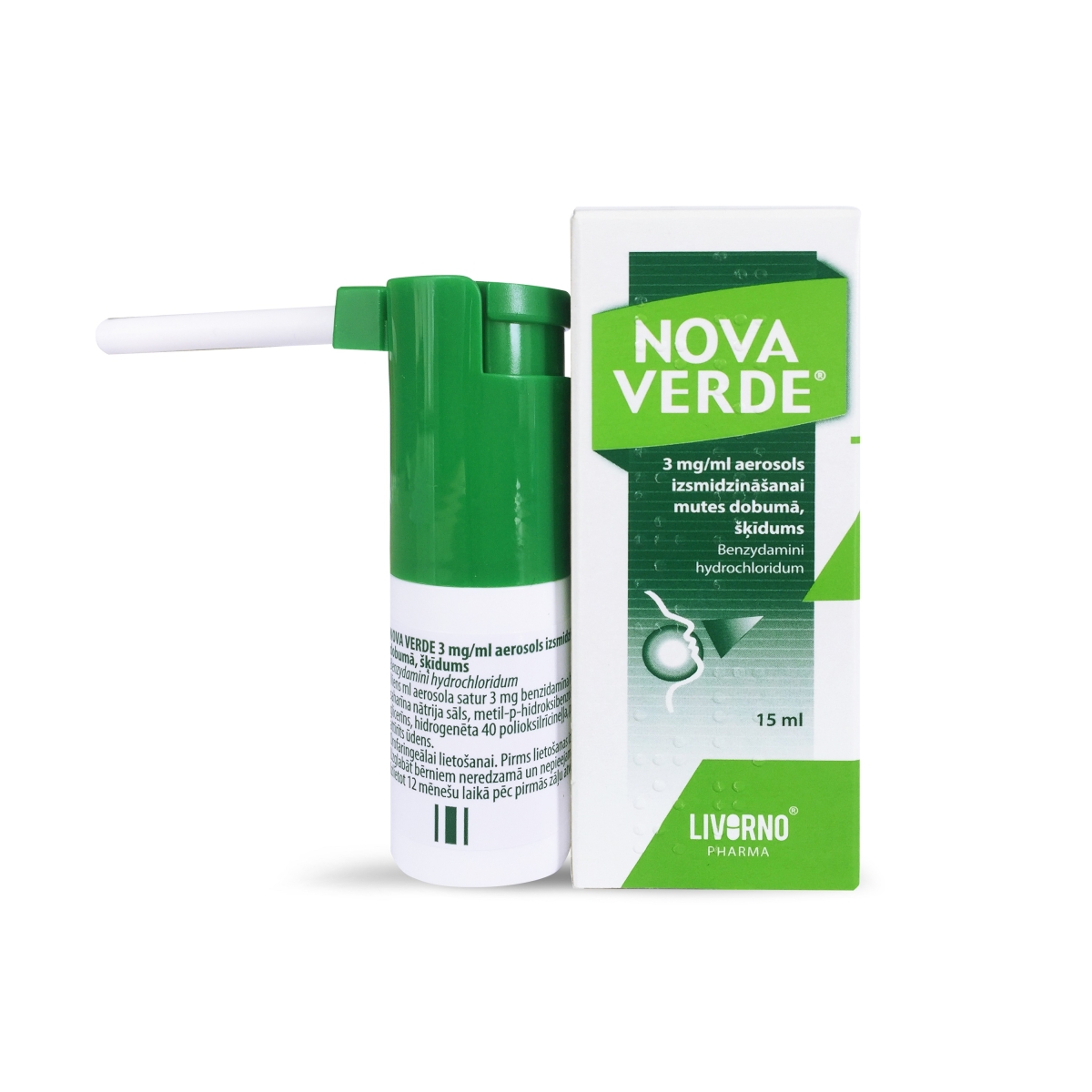 NOVA VERDE 3MG/ML AER 15ML - Produkta attēls