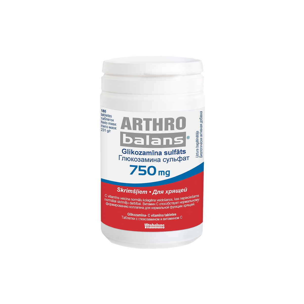 ARTHROBALANS® 750 mg tabletes, 180 gab