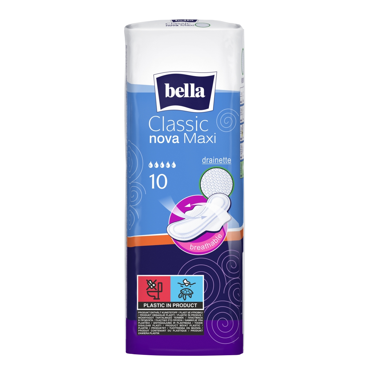 BELLA CLASSIC NOVA MAXI higiēniskās paketes, 10 gab.