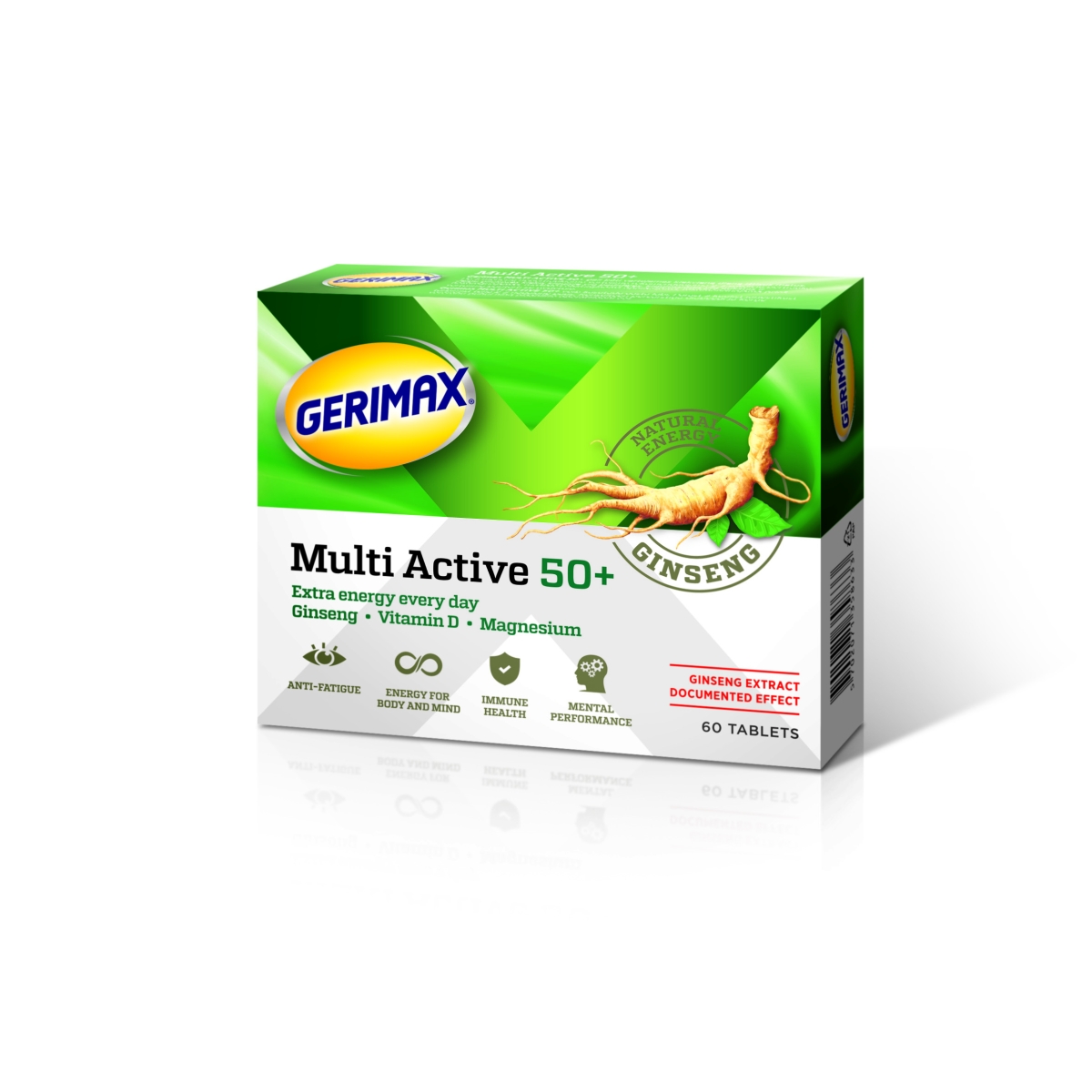 GERIMAX Multi active 50+ tabletes, 60 gab.