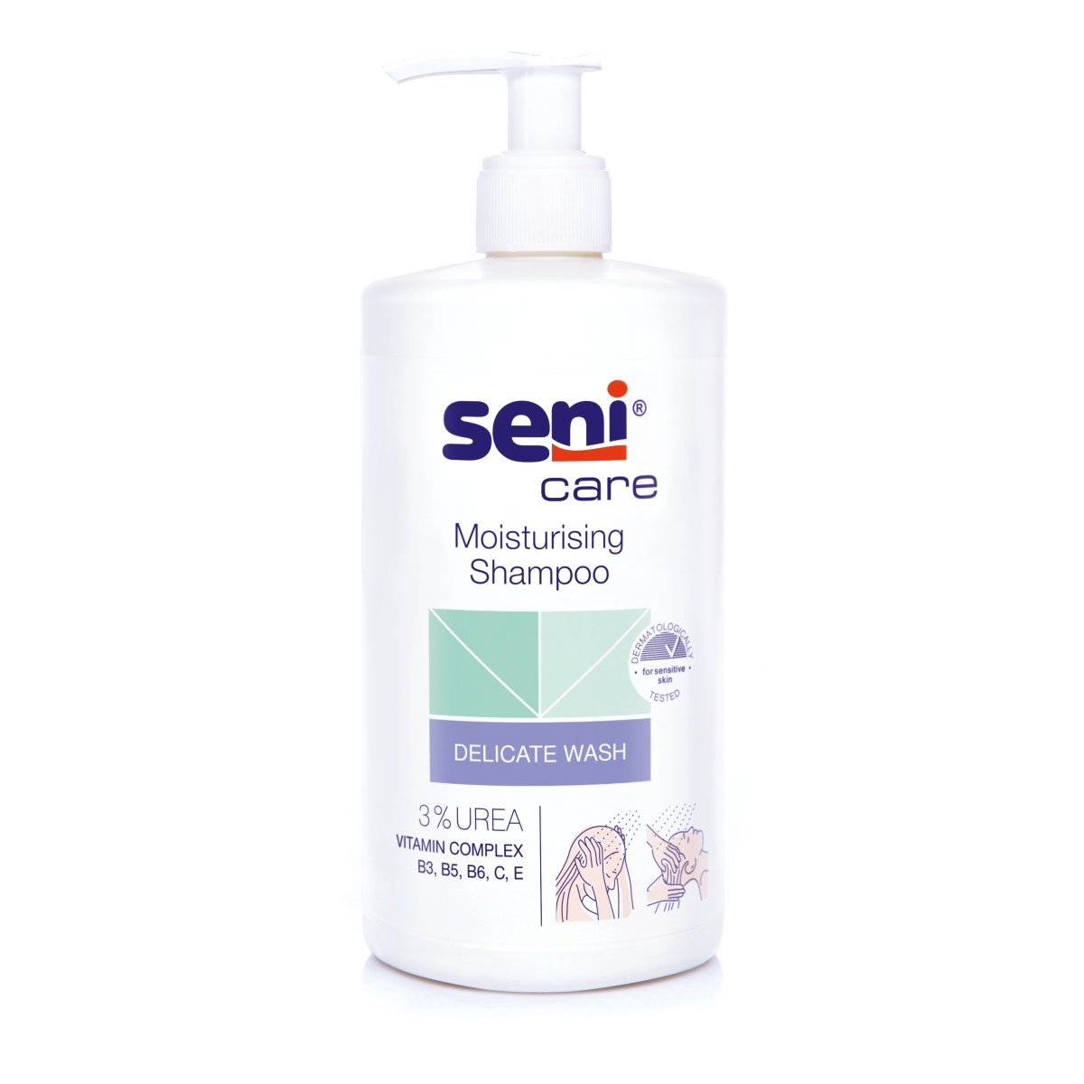 SENI CARE mitrinošs šampūns, 3% Urea, 500 ml - Produkta attēls