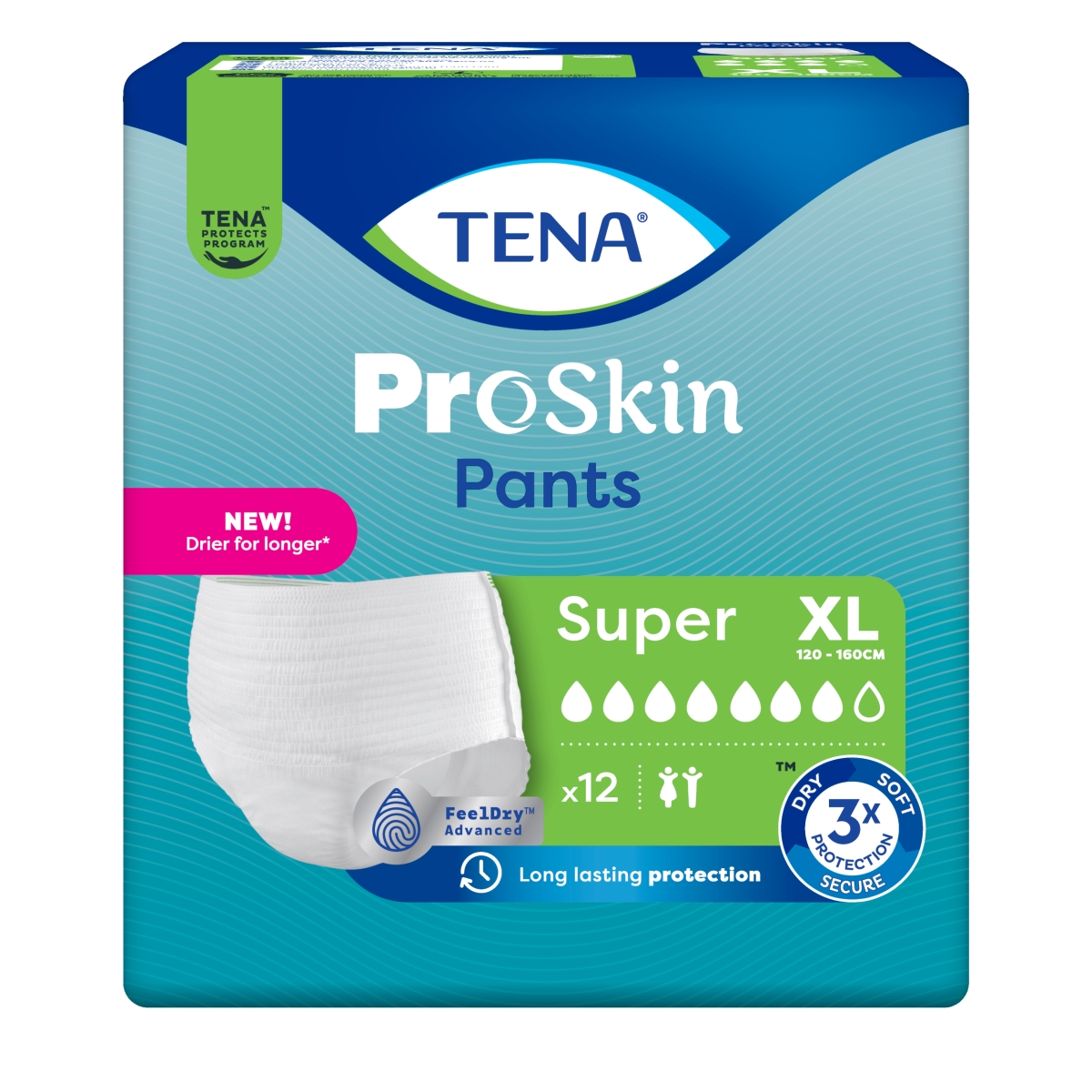 TENA Pants Super biksītes XL izmērs, 12 gab.