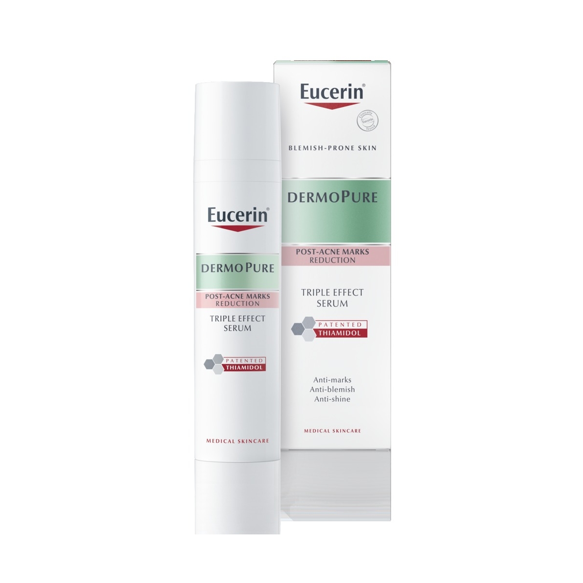 EUCERIN Dermopure trīskāršas iedarbības serums aknes radītas pēciekais - Produkta attēls