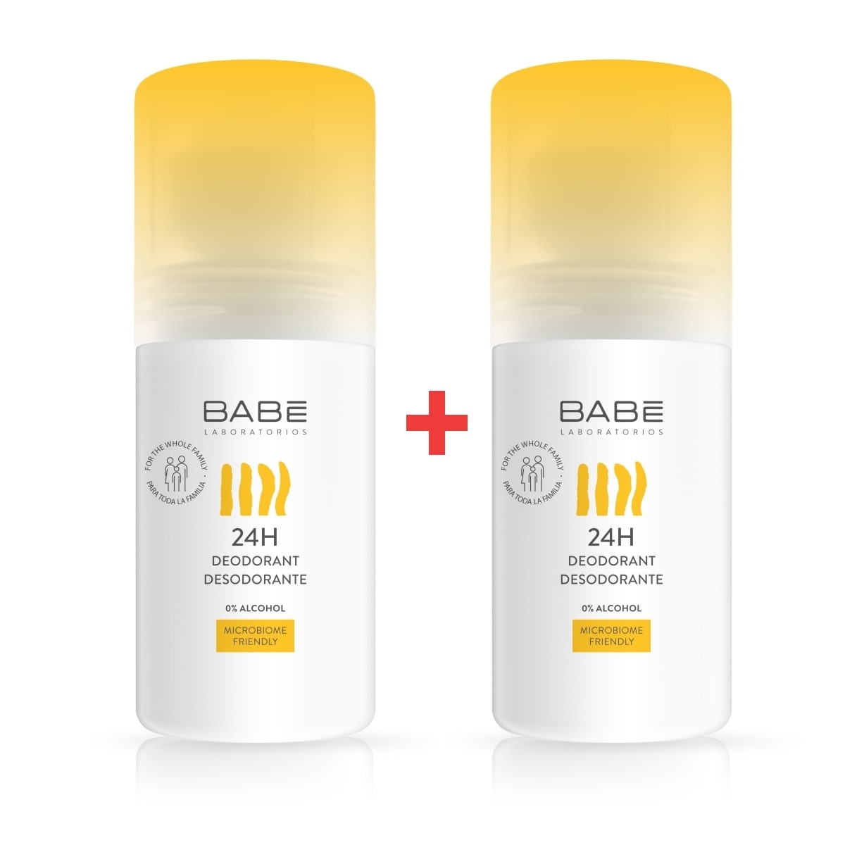 BABĒ 24H RULLĪŠA DEZODORANTS 50ML 1+1 - Produkta attēls