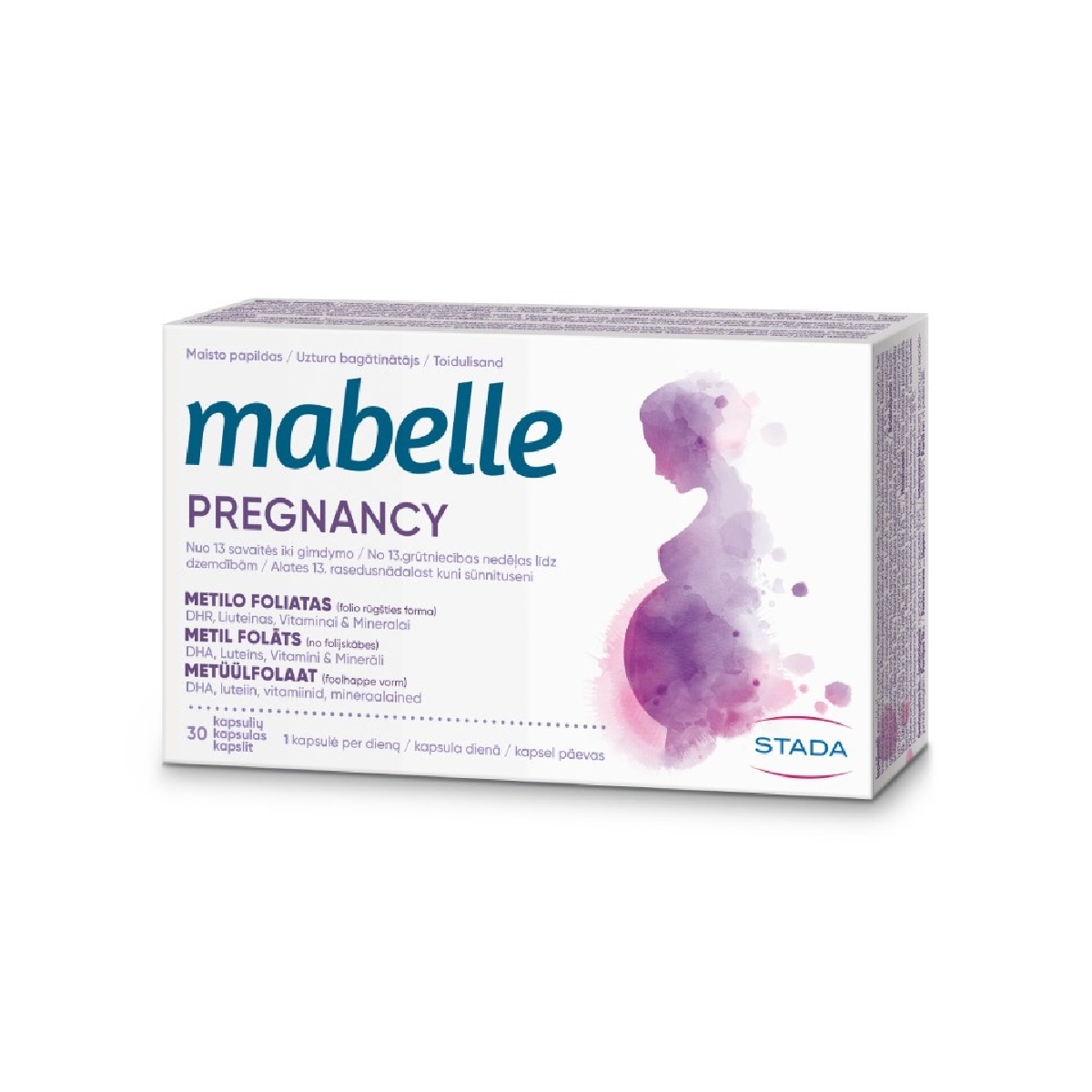 MABELLE Pregnancy kapsulas, 30 gab. - Produkta attēls