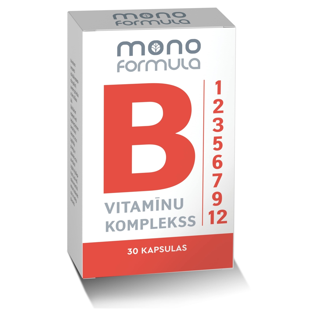 MONO FORMULA B vitamīnu komplekss kapsulas, 30 gab. - Produkta attēls