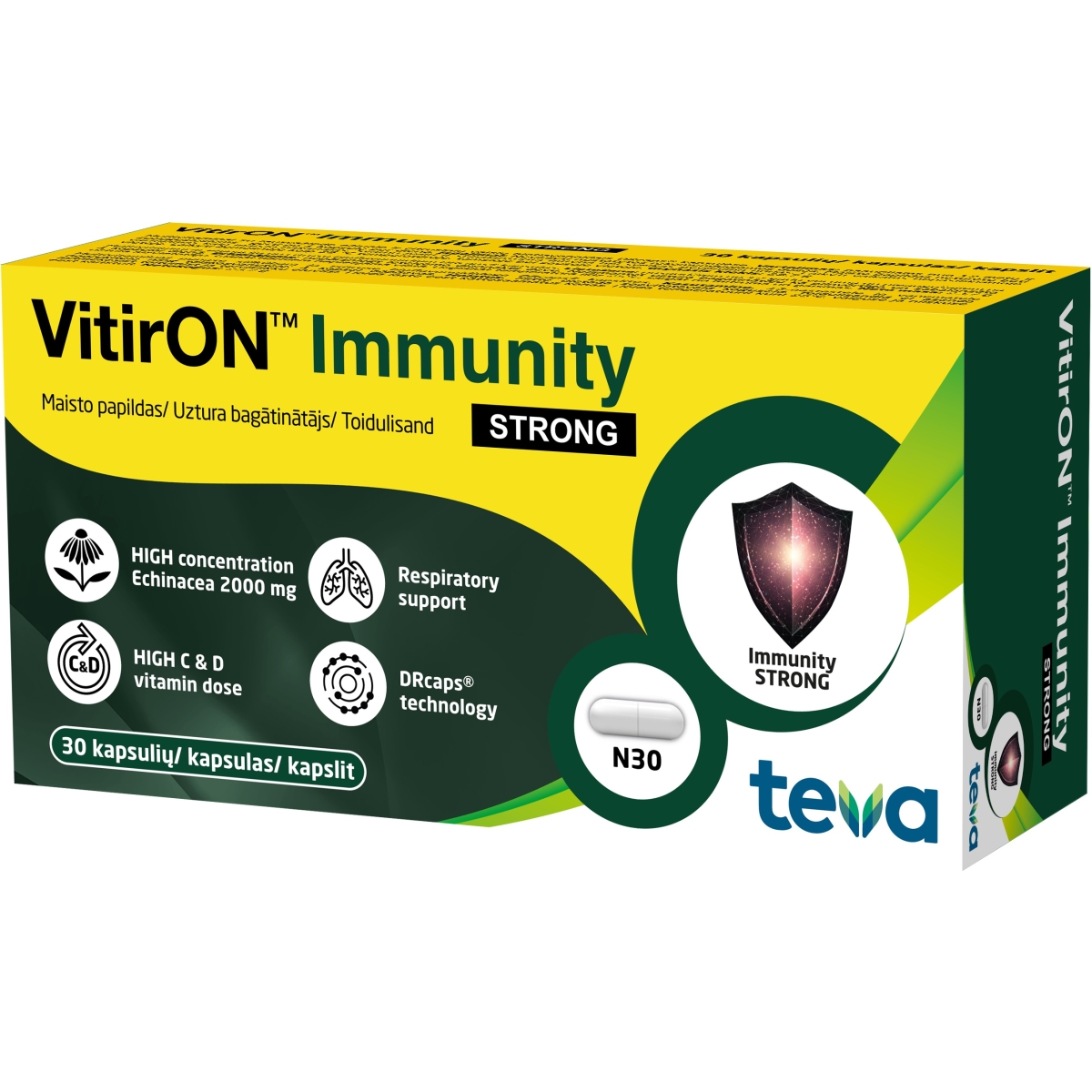 VITIRON™ Immunity Strong kapsulas, 30 gab.