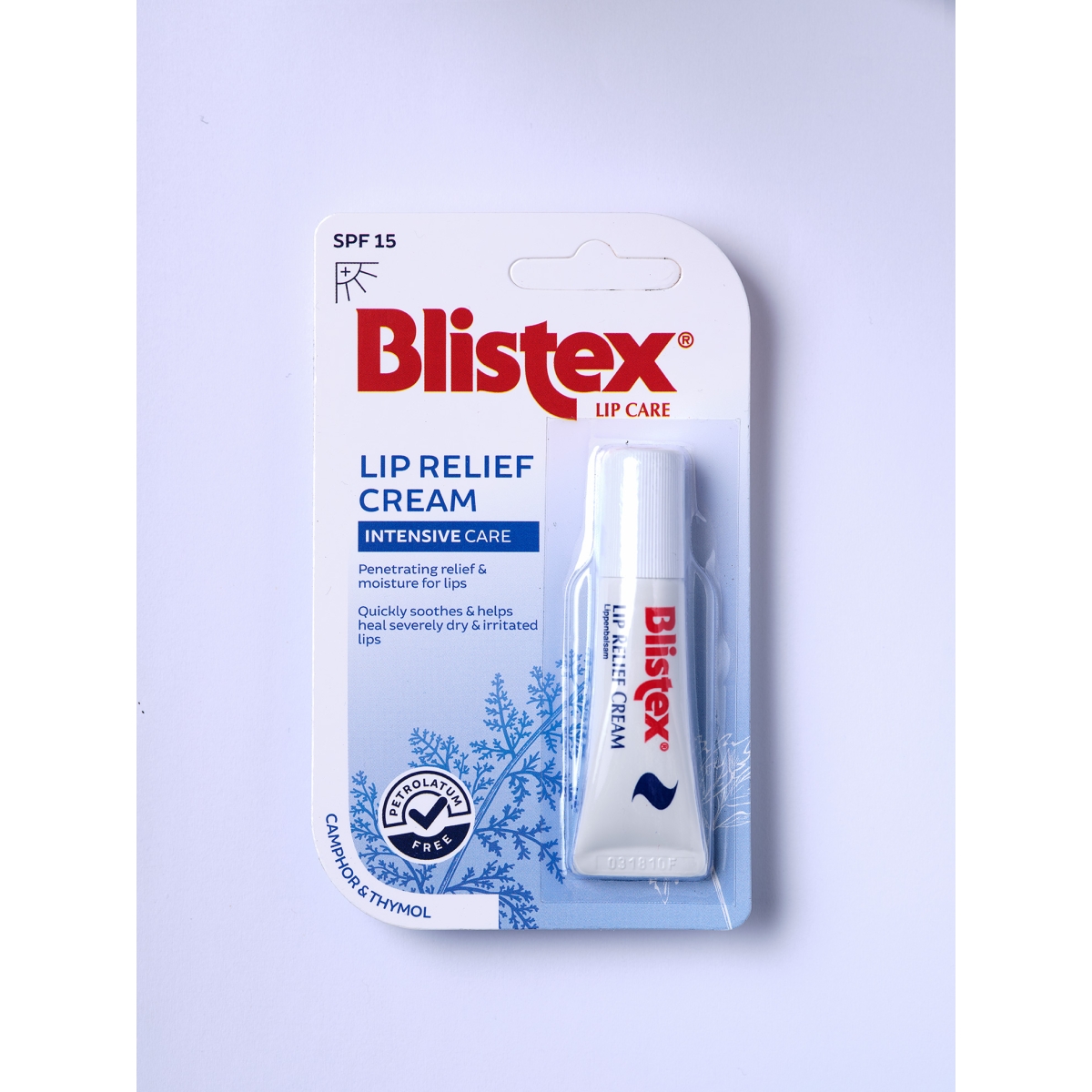 BLISTEX BALZ. LŪPĀM LIP RELIEF CREAM SPF15(IEKAIS.PROF) 6ML - Produkta attēls