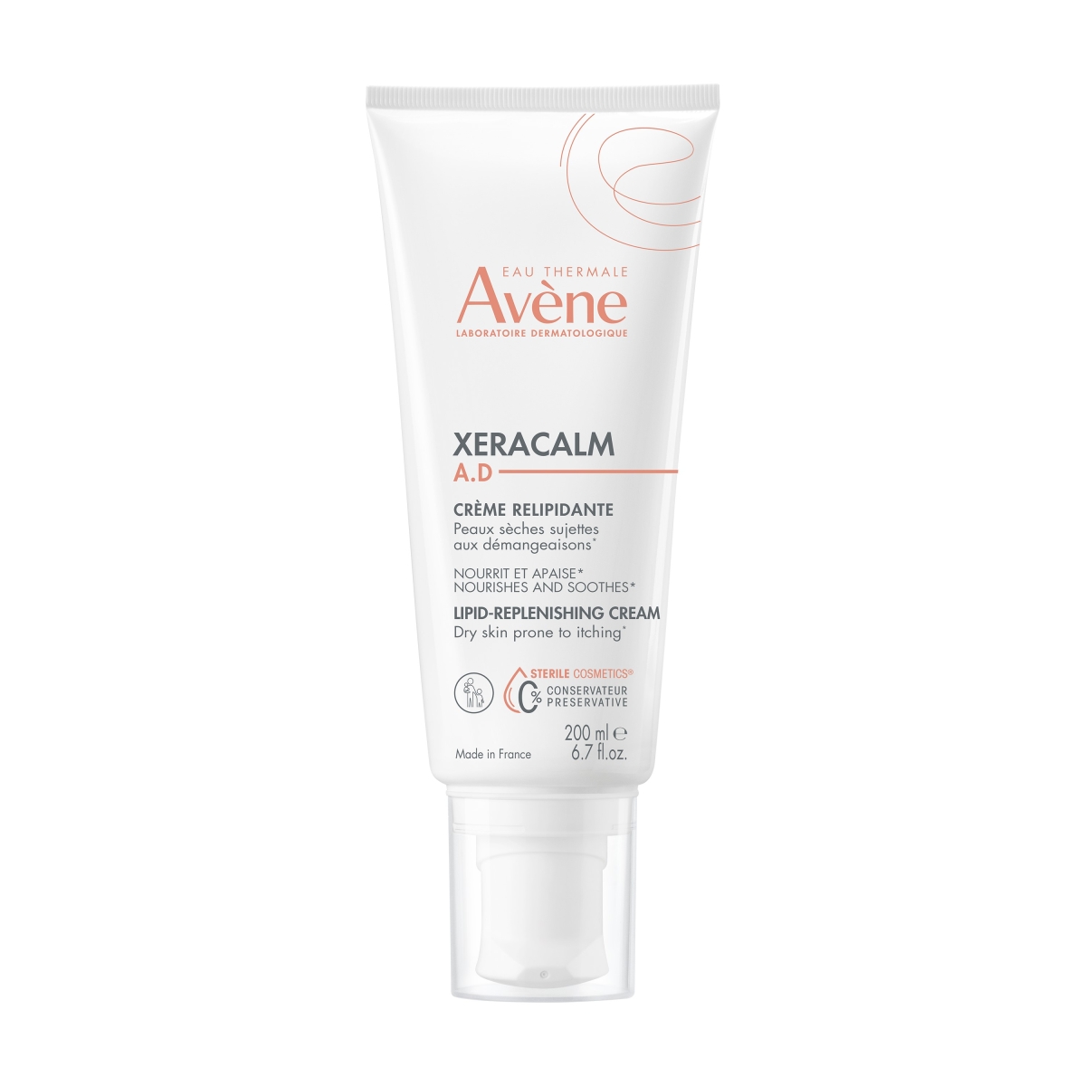 AVÈNE Xeracalm lipīdus atjaun. un mīkstinošs krēms, 200 ml - Produkta attēls