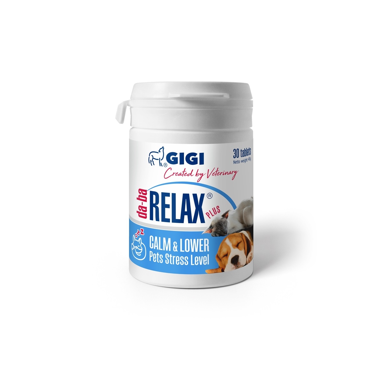 GIGI DA-BA RELAX PLUS TBL N30 SUŅIEM/KAĶIEM - Produkta attēls