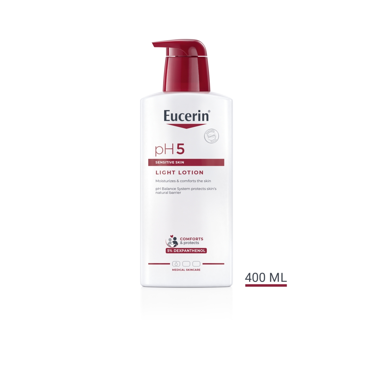 EUCERIN PH5 viegls mitrinošs ķermeņa losjons jutīgai ādai, 400 ml