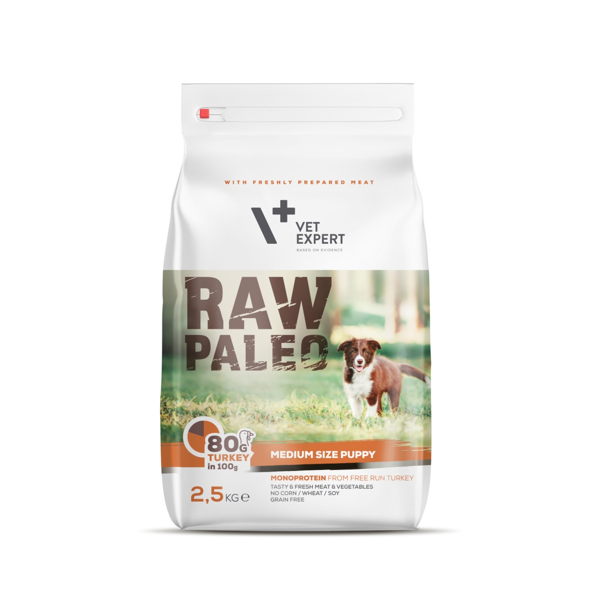 RAW PALEO KUCĒNU SAUSĀ B MEDIUM TĪTARS 2.5KG - Produkta attēls