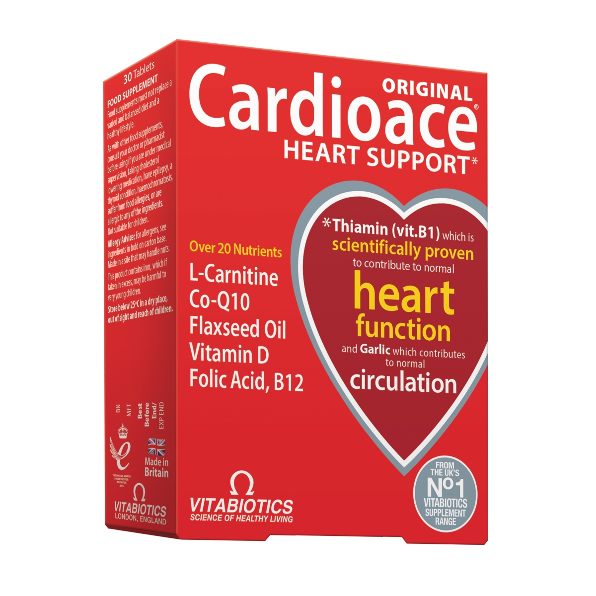 Cardioace tabletes, 30 gab