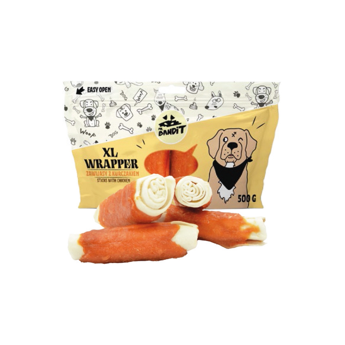 MR.BANDIT WRAPPER XL TĪTAS VISTAS NŪJIŅAS 13CM 500G - Produkta attēls