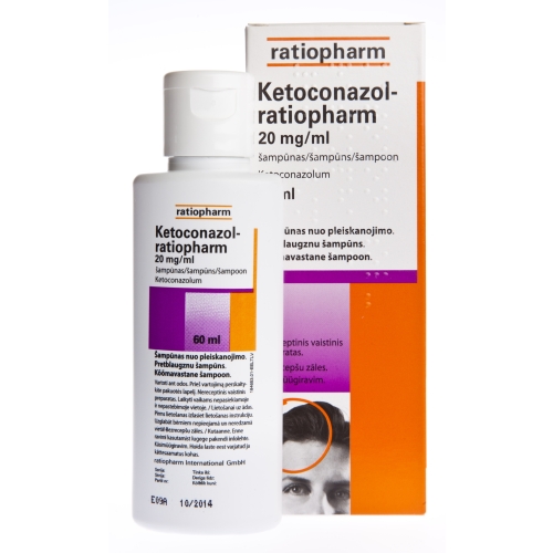 KETOCONAZOL-RPH 20 MG/ML ŠAMPŪNS 60ML