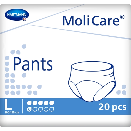 MOLICARE Pants (L izmērs, 6 piles), 20 gab