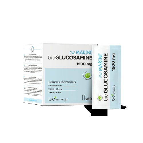 BIO Glucosamine Marine 1500 mg pulveris, 60 gab.