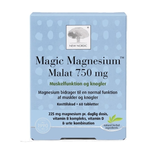 NEW NORDIC Magic Magnesium Malate tabletes, 60 gab.