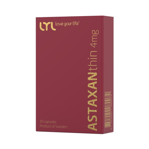 LYL ASTAXANthin 4 mg kapsulas, 30 gab