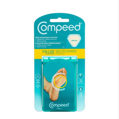 COMPEED® plāksteri ādas sabiezējumiem, 6gb.