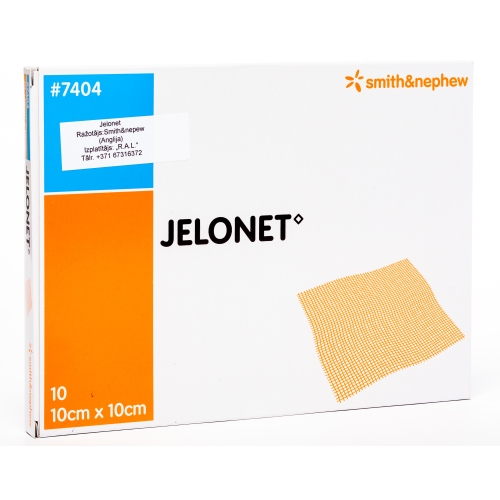 PLĀKSTERI JELONET 10CM X 10CM N10