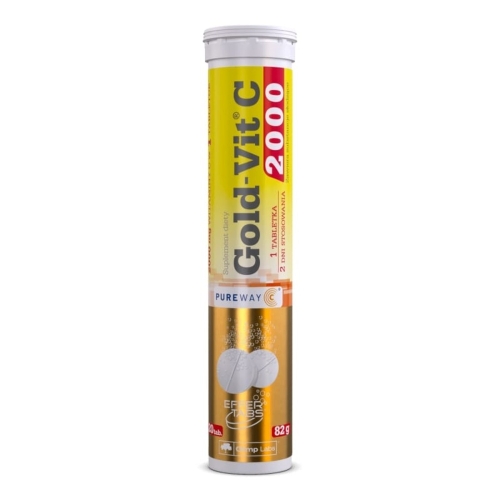 OLIMPLABS Gold Vit. C 2000 mg putojošās tabletes (citrons), 20 gab