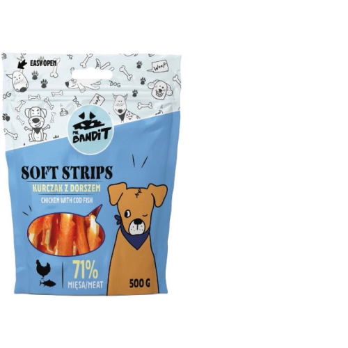 MR.BANDIT SOFT STRIPS VISTAS UN ZIVS STRĒMELES 500G