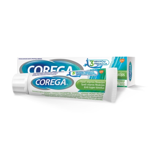 COREGA® Extra Fresh fikāscijas krēms bez cinka, 40 g