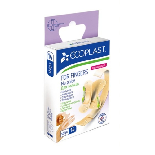 ECOPLAST ūdensizturīgs plāksteru komplekts pirkstiem (For fingers), 14