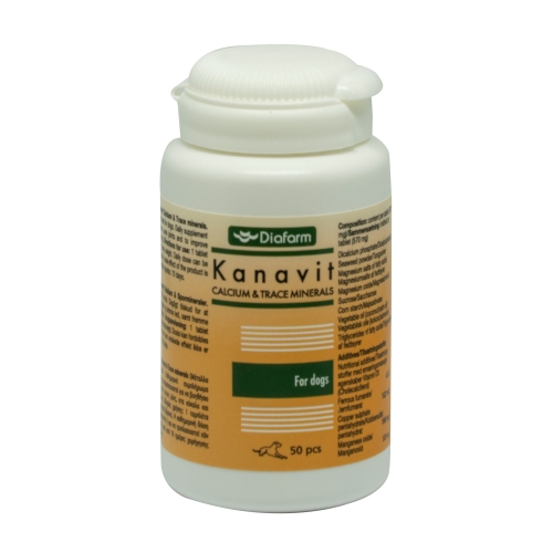 DF KANAVIT CALCIUM & MINERALS TABL N50 SUŅIEM