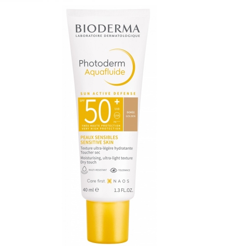 BIODERMA Photoderm Aquafluide SPF50+ akvafluīds gaišs tonis, 40 ml