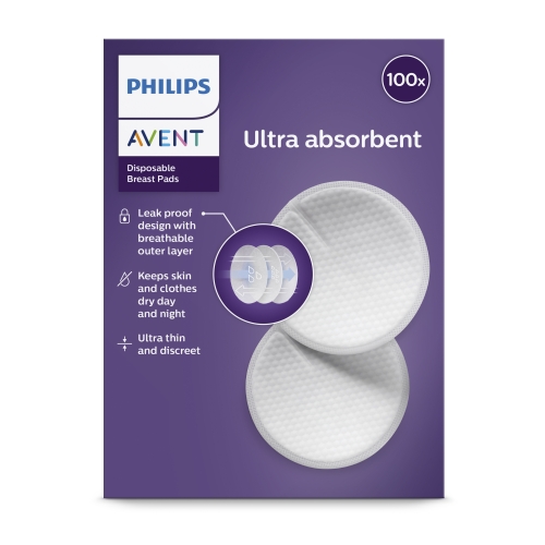 PHILIPS Avent vienreizējas lietošanas krūšturu ieliktnīši, 100 gab.